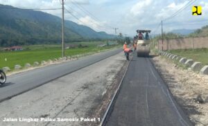 Kementrian PUPR Lakukan Peningkatan Kapasitas Jalan Menuju Danau Toba