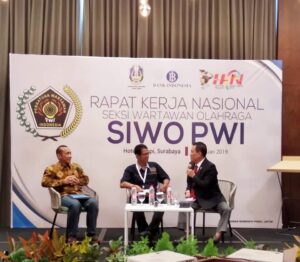 Paparan Ketua KONI Sumbar Dalam Rakernas SIWO PWI 2019 Mendapat Sambutan Positif