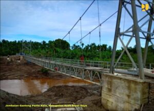 Tingkatkan Konektivitas Desa, Sejumlah Jembatan Gantung Dibangun di Aceh