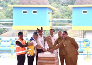 Resmikan Bendungan Rotiklot, Presiden: Air Kunci Kemakmuran di NTT