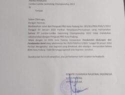 Dua Surat Isinya Berbeda, Ketua KONI Padang Memang Bodoh