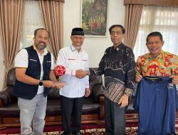 President ASTAF bertemu Gubernur Bahas Persiapan Sumbar Tuan Rumah Kejuaraan Dunia Sepaktakraw Pantai 2023