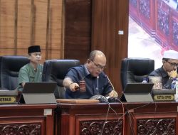 Ketua DPRD Sumbar Supardi Pimpin Rapat Penyampaian Rancangan KUA-PPAS Tahun 2024