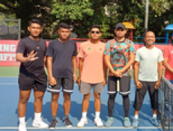 Tenis Beregu Putera Sumbar Lolos Seleksi Pra PON