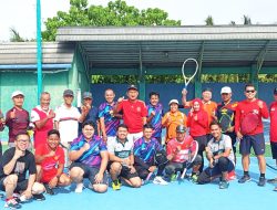 Gebyar HUT RI Ke-80 di Lapangan Sekora, 25 Petenis Ikuti Laga Tenis Eksekutif