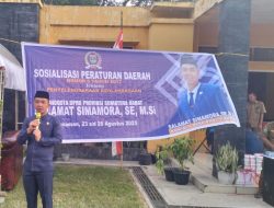 Anggota DPRD Sumbar, Salamat Simamora Sosialisasikan Perda Keolahragaan di Panti Pasaman