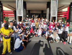 Diikuti 100-an Pensiunan, Jalan Sehat HUT PPI Ke-3 Bertabur Doorprize