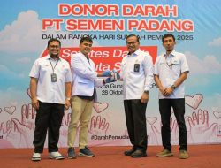 Semangat Sumpah Pemuda, 345 Kantong Darah Terkumpul di Donor Darah PT Semen Padang “Setetes Darah, Sejuta Semangat”