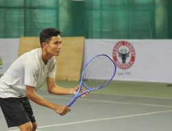 Mursyid Alfikri Raih Pengalaman Perdana Kejurnas Tenis Senior TDP Piala Kapolda Sumbar