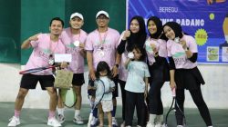 Pertandingan Beregu Komunitas Rutin Tenis Padang Sukses Digelar