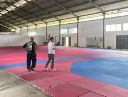 KONI Sumbar Pantau Sarana Latihan Atlet di Kawasan GOR Beladiri