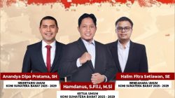 Trio Pimpinan KONI Sumbar Tegaskan Komitmen: Bonus Rp9 Miliar Jadi Bukti Janji kepada Atlet