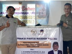 Gerakan Peduli Bencana Jalan Pengabdian bagi Shadiq Pasadigue