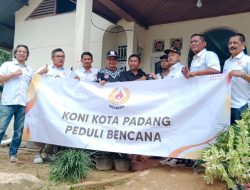 Pengurus KONI Padang Redakan Dukacita Korban Banjir Bandang Guo Kuranji
