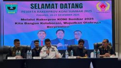 Rakerprov KONI Sumbar 2025, Pengurus tak Aktif Harus Diganti, 10 Cabor Baru Siap Masuk