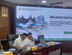 Komisi lll DPRD Tanah Datar Lakukan Kunjungan Kerja Ke Komisi lV DPRD Sumbar