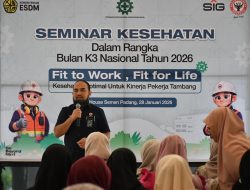 Bulan K3 Nasional 2026, PT Semen Padang Dorong Kesehatan Optimal Pekerja Tambang