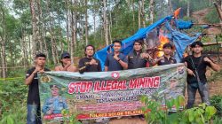 Satgas Anti Ilegal Mining Polres Solok Selatan Tutup Lokasi Diduga PETI dI Sungai Batang Hari