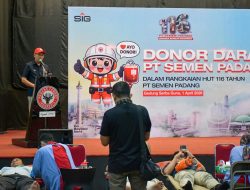 Sinergi Kemanusiaan di HUT ke-116, Donor Darah Semen Padang Berhasil Kumpulkan 369 Kantong Darah