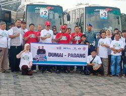 Mudik Gratis Safari Ramadan BUMN 2024 Disambut Antusias Perantau Minang di Dumai