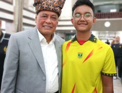 Pengukuhan PELTI Sumbar di Aula Kantor Gubernur, Penghapal Al-Quran Diberi Beasiswa Plus Umrah Oleh Nurdin Halid