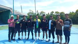 Dilepas Ketua Pelti Prof Syahrial, Tiga Petenis Sumbar Menuju Kejurnas Tidar Open 2025