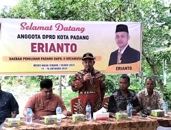 Erianto Tampung Aspirasi Masyarakat Rimbo Tarok Reses Masa Sidang I 2024