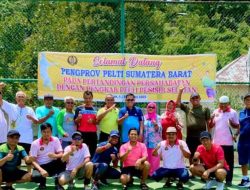 Pengkab Pessel dan Pelti Sumbar Gelar Tenis Persahabatan di Pincuran Boga Painan