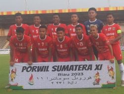 Kalahkan Sumsel, Tim Sepakbola Sumbar Segel Tiket Semifinal Porwil IX Riau