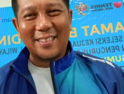 Tetap Eksis di Lapangan Tenis, Budi Kafrawi Pimpin Langsung Utusan Pengprov Pelti Aceh