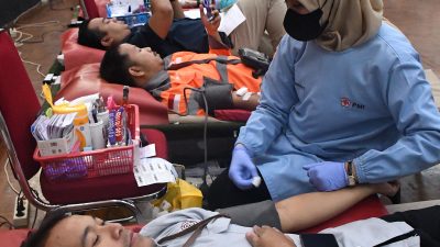 Peringati Hari Buruh dan Palang Merah Internasional, SPSP Sumbangkan 310 Kantong Darah ke PMI