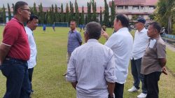 Rapat Koordinasi Perdana Klub PSTS Tabing, Desri Ayunda dan Pengurus Lakukan Graund Check Sekretariat