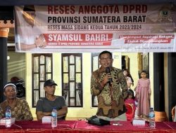 Syamsul Bahri, Anggota Komisi II DPRD Sumbar, Tinjau Kp. Huta Nauli Nagari Taruang-taruang Kab. Pasaman