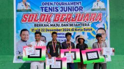 Kejuaraan Tenis Junior “Solok Berjuara” Sukses Pembukaan dan Penyelenggaraan, Ini Hasil Para Petenis Juaranya