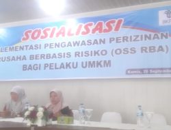 DPMPTSP Pasaman Gelar Sosialisasi Implementasi Berusaha Berbasis Resiko Bagi Pelaku Umum