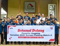 10 Tamatan SMK Semen Padang Ikuti Program Magang di PT Semen Padang